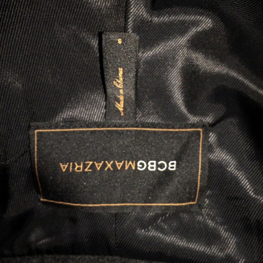 - Bcbgmaxazria Black Structured Wool Blend Jacket - image 4